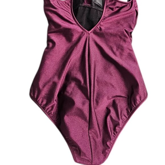 Profile by Gottex One Piece Wrap Swimsuit, Flattering,Wireless, Purple, Size 8 - Picture 2 of 7